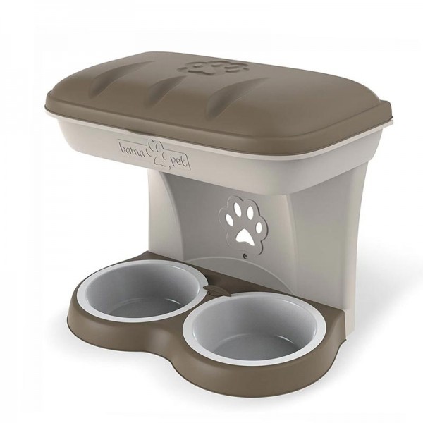 Bama Food Stand Επιτοίχια βάση ταΐσματος για σκύλους 48x27x42cm Σκεύη Διατροφής