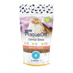 PlaqueOff  Salmon Cat Dental Bites 60gr Στοματική Υγιεινή