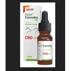 Dolfos Dolvit Cannabis Oil CBD 6,6%  Έλαιο για Σκύλους και Γάτες 10 ml