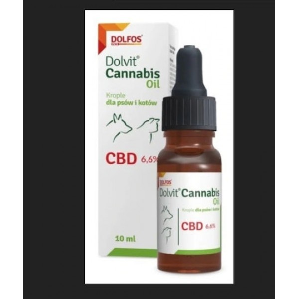 Dolfos Dolvit Cannabis Oil CBD 6,6% Έλαιο για Σκύλους και Γάτες 10 ml CBD Dolfos Dolvit Cannabis Oil CBD 6,6% Έλαιο για Σκύλους και Γάτες 10 ml CBD