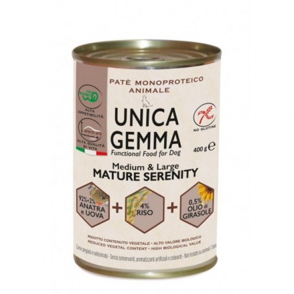 Unica Gemma Medium & Large Mature Serenity 400gr Ολιστικές Τροφές