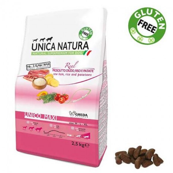 Unica Natura - Unico Maxi Προσούτο Ρύζι Πατάτα 2.5kg Ολιστικές Τροφές 