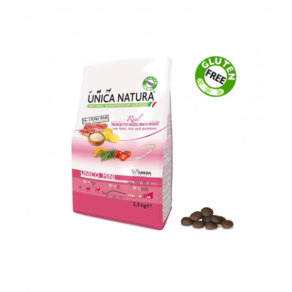 Unica Natura - Unico Mini Προσούτο Ρύζι Πατάτα 2.5kg Ολιστικές Τροφές 