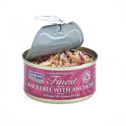 Fish4Cats Finest Mackerel with Anchovy 70gr Super Premium Τροφές