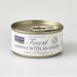 Fish4Cats Finest Sardine with Anchovy 70gr Super Premium Τροφές