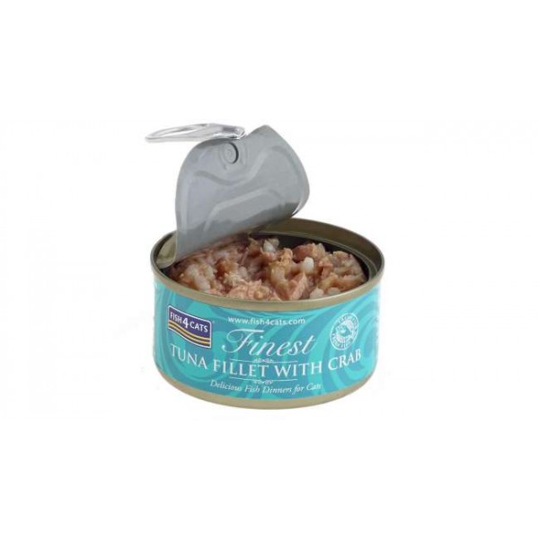 Fish4Cats Finest Tuna Fillet with Crab 70gr Super Premium Τροφές