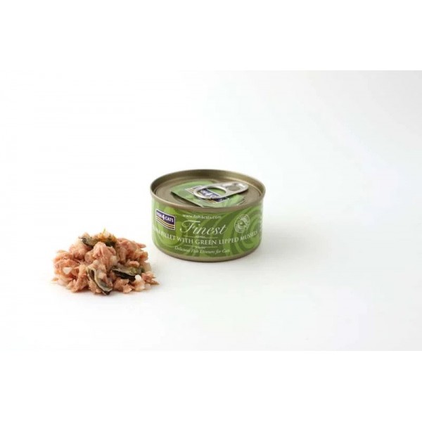 Fish4Cats Finest Tuna Fillet with Green Lipped Mussel 70gr Super Premium Τροφές
