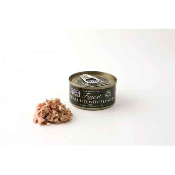 Fish4Cats Finest Tuna Fillet with Seaweed 70gr Super Premium Τροφές