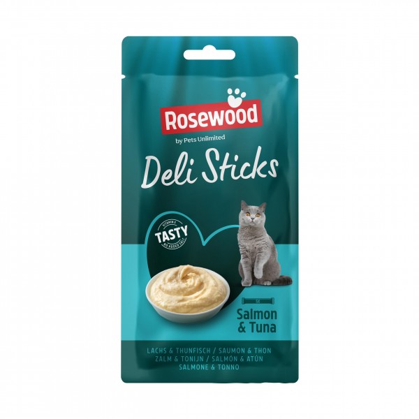 Delisticks Salmon & Tuna Mousse 5 x 15gr Creamy - Pudding