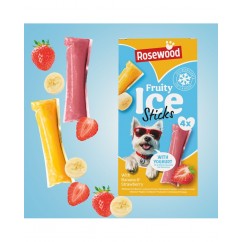 Rosewood Fruity Ice Sticks Banana & Strawberry 4 pcs