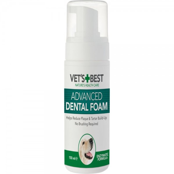 Vet's Best Advanced Dental Foam 150ml Αφρός Καθαρισμού Δοντιών Στοματική Υγιεινή