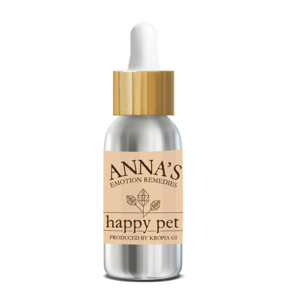Anna's Remedies Happy Pet 30ml Φυσικά Αγχολυτικά - Ήπια Ηρεμιστικά