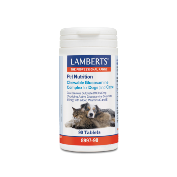Lamberts Pet Nutrition - Chewable glucosamine Complex 90 ταμπλέτες Αρθρώσεις - Κόκαλα