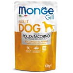 Monge Grill Dog Chicken and Turkey 100gr Monge Grill Dog Chicken and Turkey 100gr Super Premium Τροφές