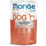 Monge Grill Dog Salmon 100gr Monge Grill Dog Salmon 100gr Super Premium Τροφές