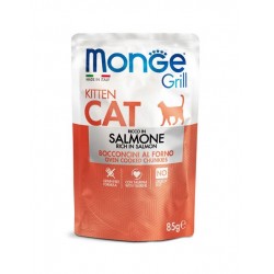 Monge Grill Kitten Rich in Salmon 85gr Premium Τροφές