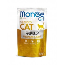 Monge Grill Cat Sterilised Rich in Cockerel 85gr Premium Τροφές