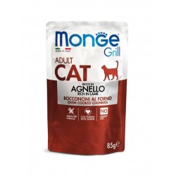Monge Grill Cat Adult Rich in Lamb 85gr Premium Τροφές