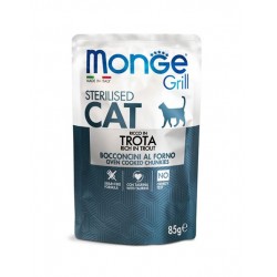 Monge Grill Cat Sterilised Rich in Trout 85gr Premium Τροφές