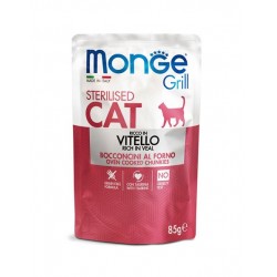 Monge Grill Cat Sterilised Rich in Veal 85gr Premium Τροφές