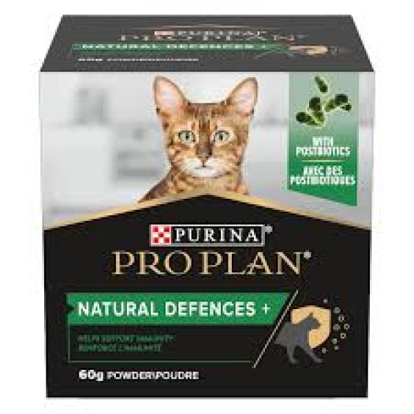 Purina  Pro Plan Cat Natural Defences + Συμπλήρωμα Διατροφής Γάτας για Φυσική Άμυνα σε Σκόνη 60gr Ενίσχυση Ανοσοποιητικού