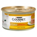 Gourmet Gold  "Η Καρδιά της Γεύσης" με Κοτόπουλο 85gr Super Premium Τροφές