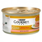 Gourmet Gold "Η Καρδιά της Γεύσης" με Σολομό 85gr Super Premium Τροφές