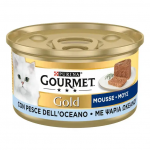 Gourmet Gold Mousse με Ψάρια Ωκεανού 85gr Super Premium Τροφές