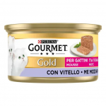 Gourmet Gold Mousse με Μοσχάρι για Γατάκια 85gr Super Premium Τροφές
