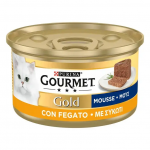 Gourmet Gold Mousse με Συκώτι 85gr Super Premium Τροφές