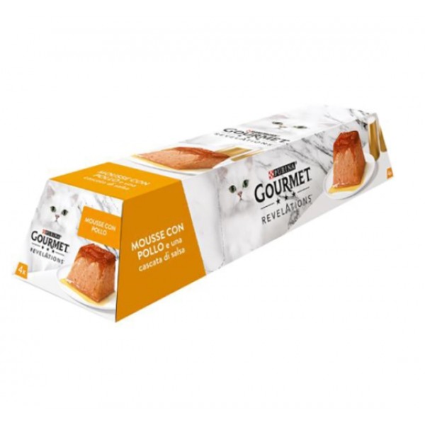 Gourmet Revelations Mousse Κοτόπουλο 4x57gr Super Premium Τροφές