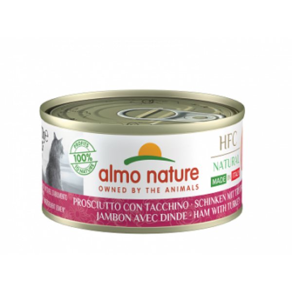 Almo Nature HFC Natural Italian Ham & Turkey 70g Super Premium Τροφές