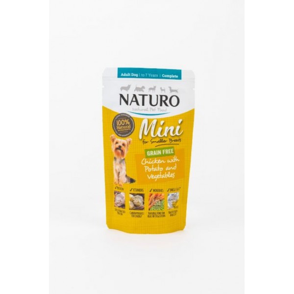 Naturo Mini Grain Free Chicken with Potato and Vegetables 150g Ολιστικές Τροφές