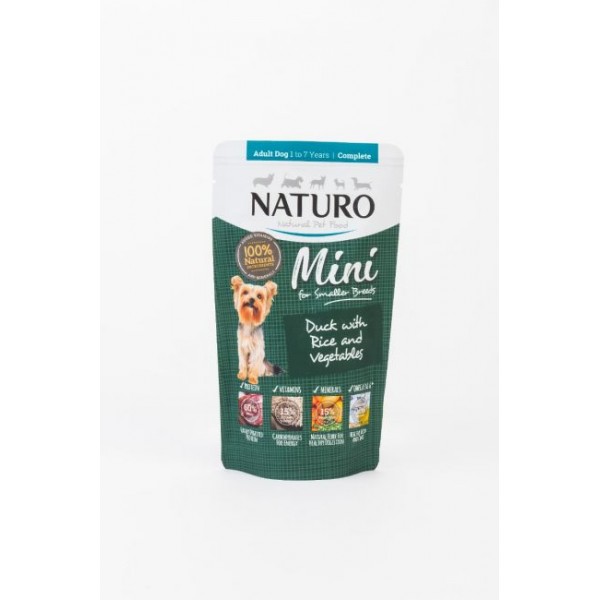 Naturo Mini Grain Free  Duck with Rice and Vegetables 150g Ολιστικές Τροφές