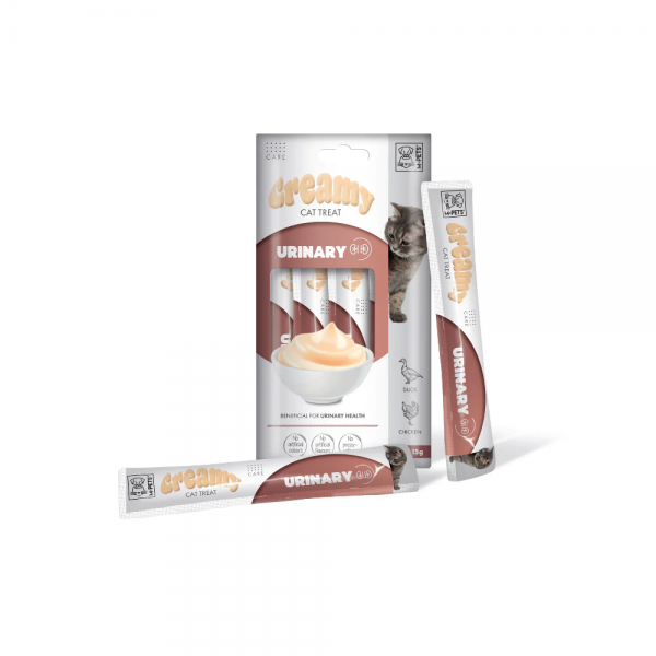 M-PETS Creamy Cat treat with Functions - Urinary Duck & Chicken  60gr Creamy - Pudding