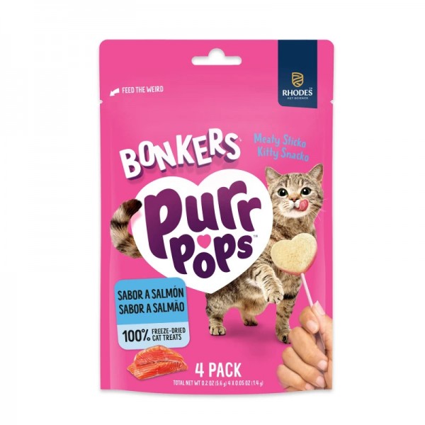 Bonkers Purr Pops Freeze Dried Salmon 20gr Τραγανές Λιχουδιές Bonkers Purr Pops Freeze Dried Salmon 20gr Τραγανές Λιχουδιές