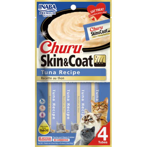 Churu Cat Skin & Coat Tuna 4x56gr Λιχουδιές - Σνακς