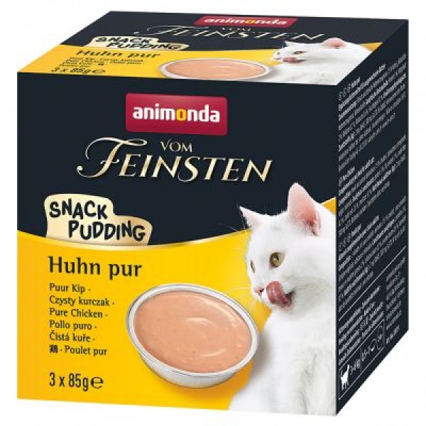 Animonda Vom Feinsten Snack Pudding για Γάτες με Κοτόπουλο 3x85gr Creamy