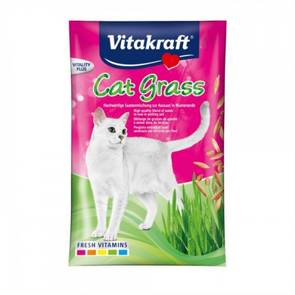 VitaKraft Cat Grass - Γρασίδι για Γάτες σε Σακουλάκι 50gr Cat Grass