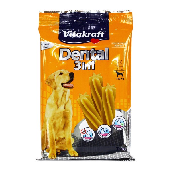 Vitakraft Dental Οδοντική Λιχουδιά 3 in 1 Large - 7τμχ Dental
