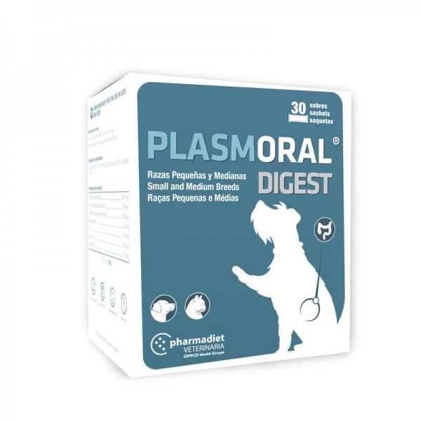 PlasmOral Digest Υποστήριξη Πεπτικού για Μικρόσωμους Σκύλους και Γάτες 30 Φακελίσκοι Super Προσφορές