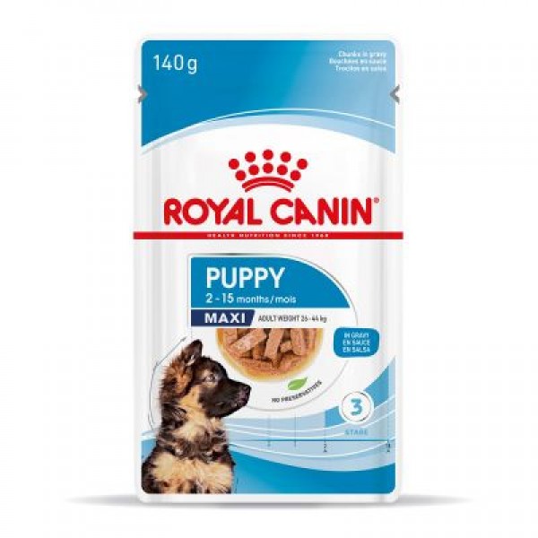 Royal Canin Size Health Nutrition - Puppy Maxi Pouch 140gr Super Premium Τροφές
