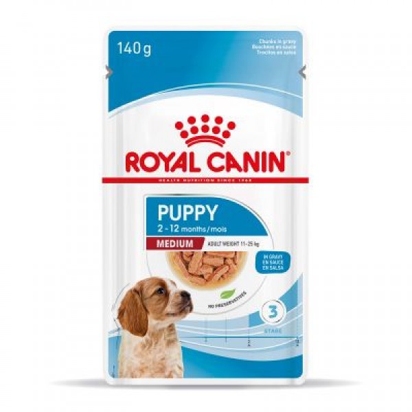 Royal Canin Size Health Nutrition - Puppy Medium Pouch 140gr Super Premium Τροφές