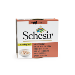 Schesir Cat Broth με Κοτόπουλο και Τσιπούρα 70gr Τροφές