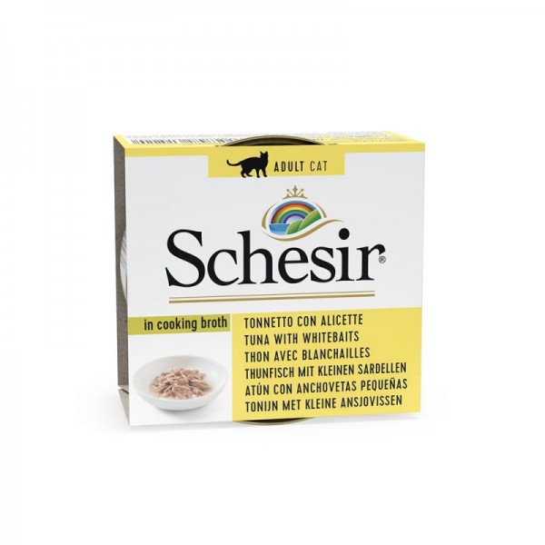 Schesir Cat Broth με Τόνο και Αθερίνα σε Άλμη (70gr κονσέρβα) Τροφές