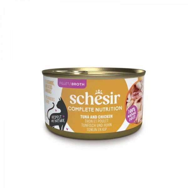 Schesir Cat C&B Broth Τόνος και Κοτόπουλο με Ρύζι 85gr Super Premium Τροφές Schesir Cat C&B Broth Τόνος και Κοτόπουλο με Ρύζι 85gr Super Premium Τροφές