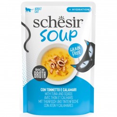 Schesir Cat Soup Τόνος και Καλαμάρι 40gr