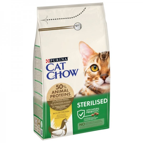 Purina Cat Chow Adult Sterilized με κοτόπουλο 1.5kg