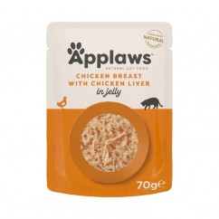 Applaws Κοτόπουλο με Συκώτι σε Ζελέ 70gr