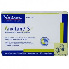 Anxitane S - 30 Εύγευστα Δισκία Φυτικής Σύστασης για τη μείωση του Άγχους σε μικρούς Σκύλους & Γάτες